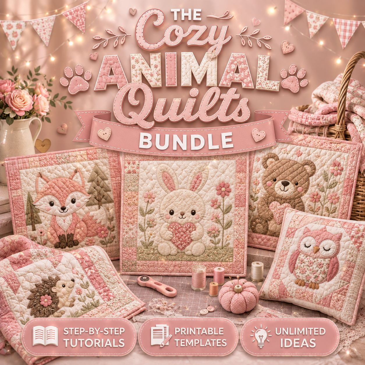 The Cozy Animal Quilts Bundle